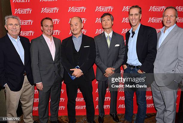 Peter Caranicas, Deputy Editor, Variety, Chris Fenton, President, DMG Entertainment Motion Picture Group & GM, DMG North America, Peter Shiao, CEO,...