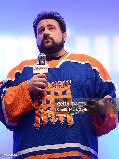 Director-Writer Kevin Smith speaks onstage during a Keynote Conversation at the Future Of Film Summit: Finding Success In The Digital Age Produced By...