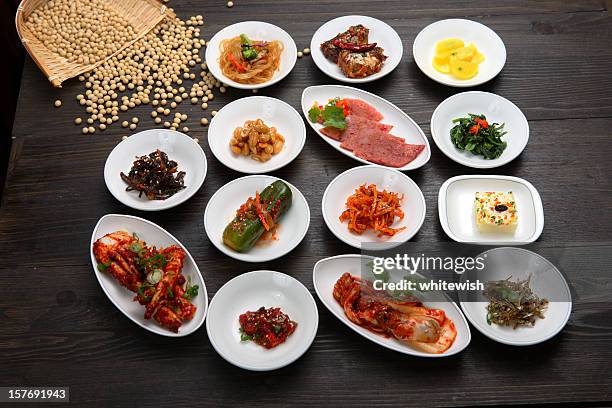 banchan - side dish stock pictures, royalty-free photos & images