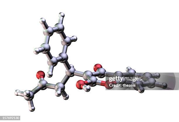 warfarin modelo - anticoagulant - fotografias e filmes do acervo