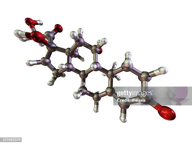 molecola di idrocortisone - molecular biology foto e immagini stock