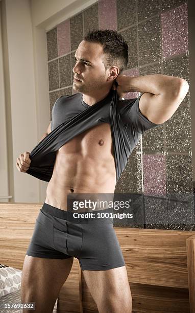 attractive male - men underware model stock pictures, royalty-free photos & images