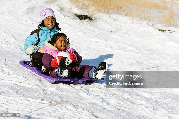 snowtime fun - kids playing snow stock pictures, royalty-free photos & images