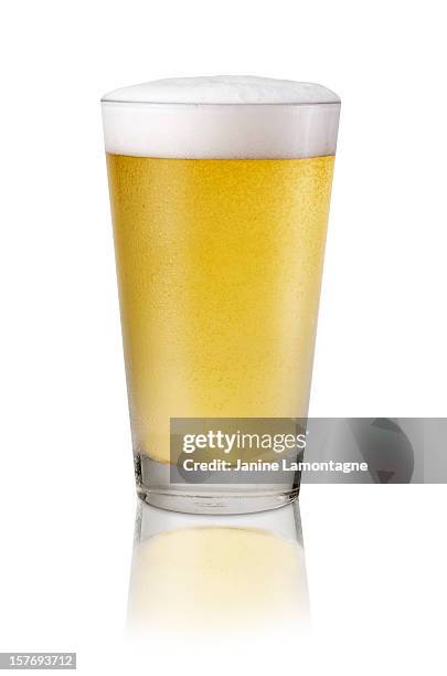 una cerveza de barril helada - beer glass fotografías e imágenes de stock