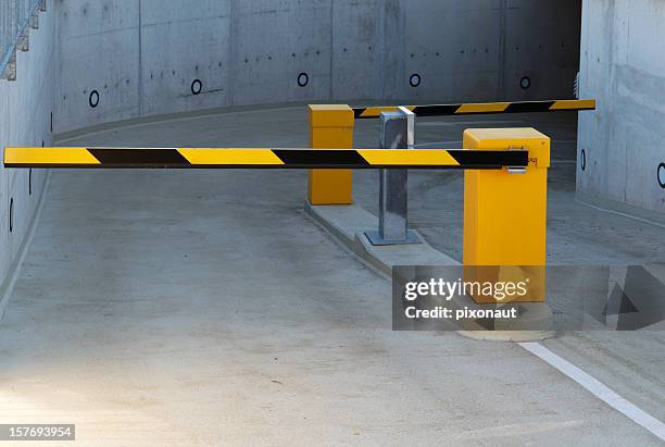 parking garage - barricade stock pictures, royalty-free photos & images