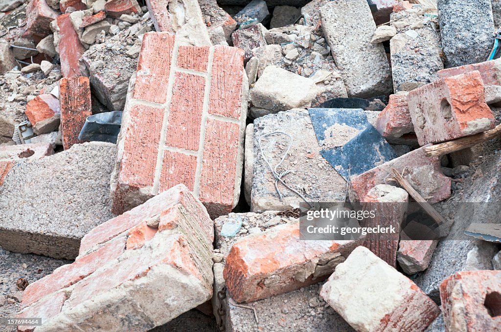 Discarded Gebäude Schutt