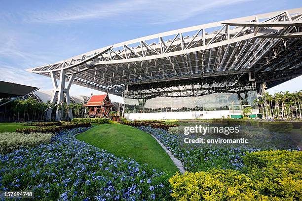 suvarnabhumi airport, bangkok, thailand. - luchthaven suvarnabhumi stockfoto's en -beelden