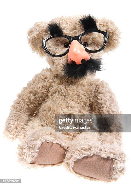 teddy bear comedian - groucho marx disguise stock pictures, royalty-free photos & images