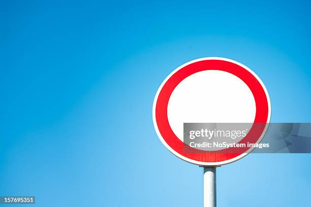 prohibitory traffic sign - traffic violation stock pictures, royalty-free photos & images