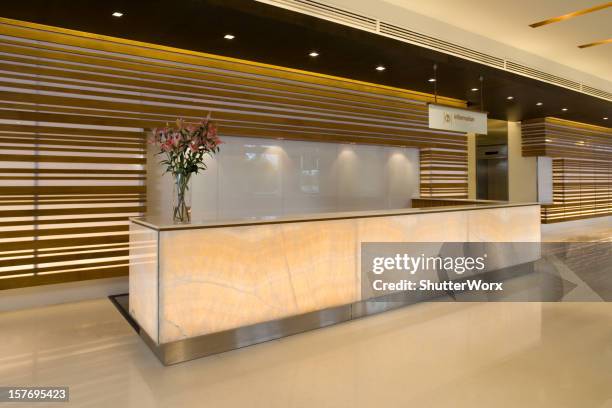 Reception Counter Design Photos and Premium High Res Pictures - Getty ...