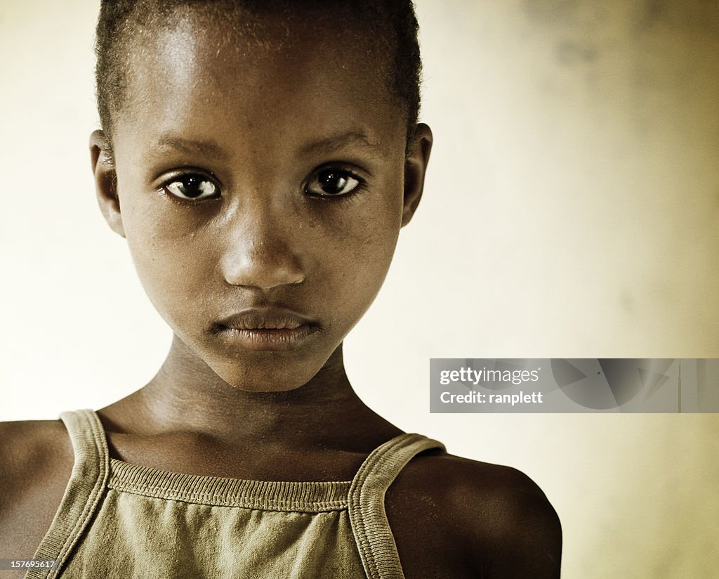 Junge Afrikanische Mädchen in einem Orphanage
