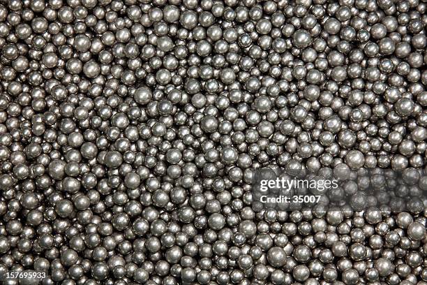 pure nickel balls background - ball mill stock pictures, royalty-free photos & images