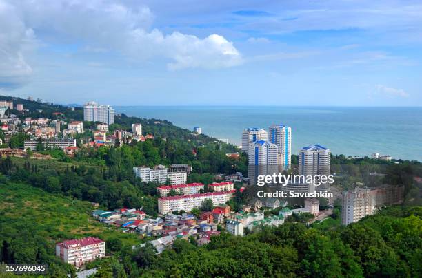 view of a sochi - sotsji stockfoto's en -beelden