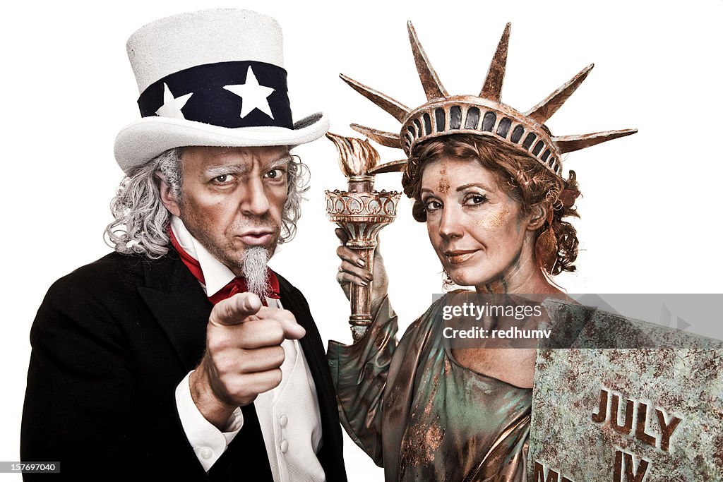Patriótica Tio Sam e liberdade de desejar!