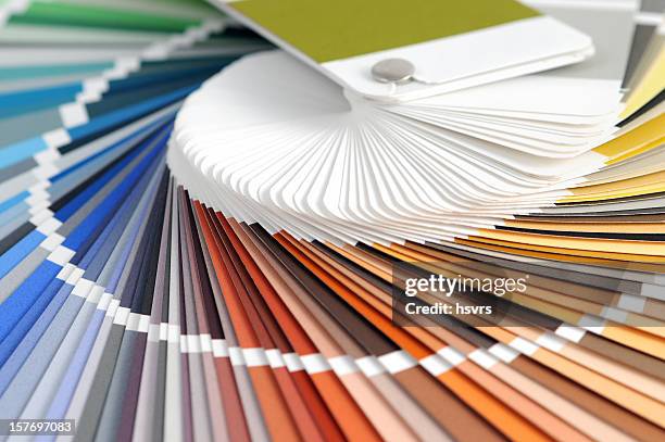 color swatch for home improvement painting - color swatch stock pictures, royalty-free photos & images