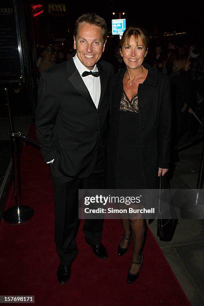 Brian Conley and Anne-Marie Conley attend the press night of The Bodyguard at Adelphi Theatre on December 5, 2012 in London, England.