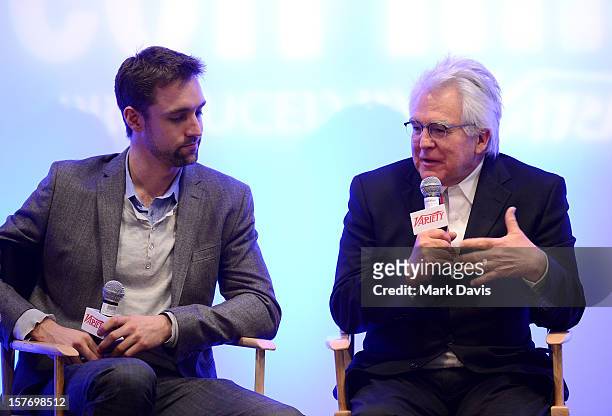 Reid Carolin, Producer & Writer and Ron Yerxa, Partner, Bona Fide Productions speak onstage during the The Art Of Storytelling panel at the Future Of...