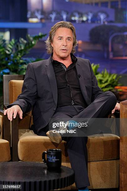 Episode 4366 -- Pictured: Actor Don Johnson during an interview on December 5, 2012 --