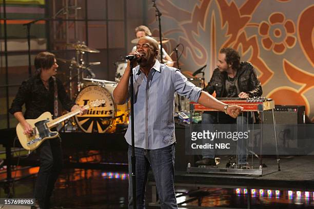 Episode 4366 -- Pictured: Musical guest Darius Rucker performs on December 5, 2012 --