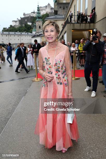 Dr. Antje Katrin Kühnemann attends the "Orfeo ed Euridice" premiere during the Salzburg Opera Festival 2023 at Grosses Festspielhaus on August 4,...