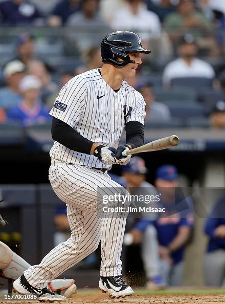 Anthony Rizzo of the New York Yankees in action against the New York ...