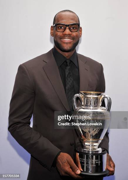 Sportsman of the Year LeBron James attends the 2012 Sports Illustrated Sportsman of the Year award presentation at Espace on December 5, 2012 in New...