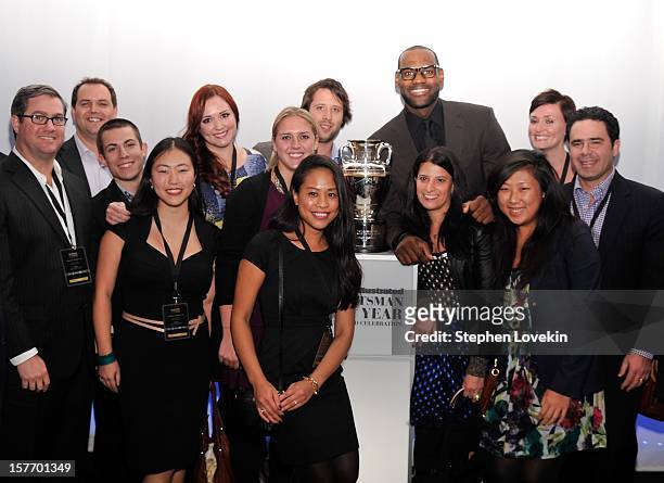 Sportsman of the Year LeBron James and guests attend the 2012 Sports Illustrated Sportsman of the Year award presentation at Espace on December 5,...