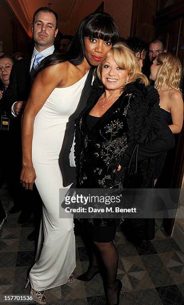 Heather Headley and Elaine Paige attend an after party celebrating the press night performance of 'The Bodyguard' at on December 5, 2012 in London,...