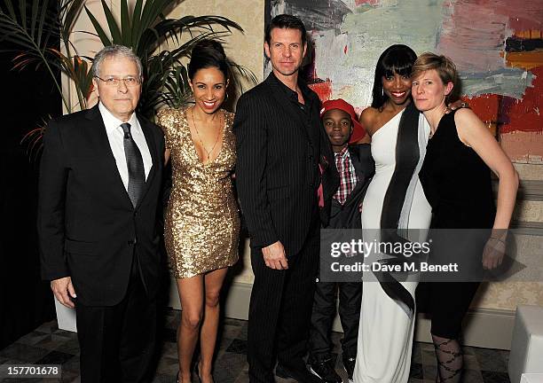 Screenwriter Lawrence Kasdan, Debbie Kurup, Lloyd Owen, Malaki Paul, Heather Headley and director Thea Sharrock attend an after party celebrating the...