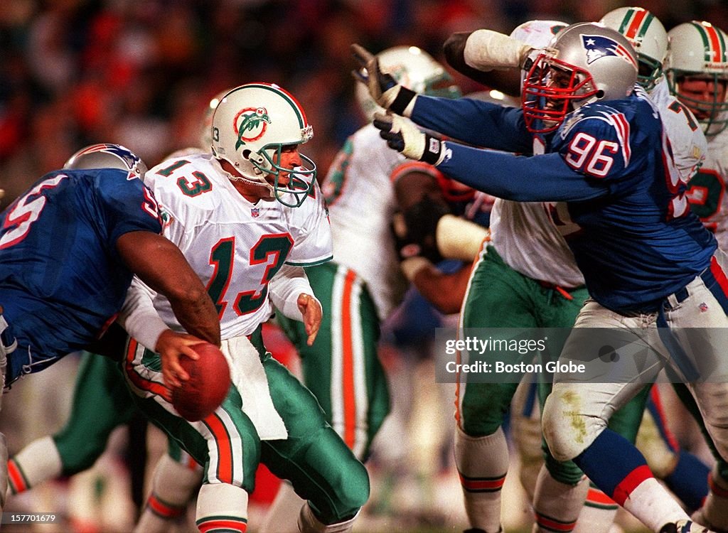 Miami Dolphins Vs. New England Patriots At Foxboro Stadium