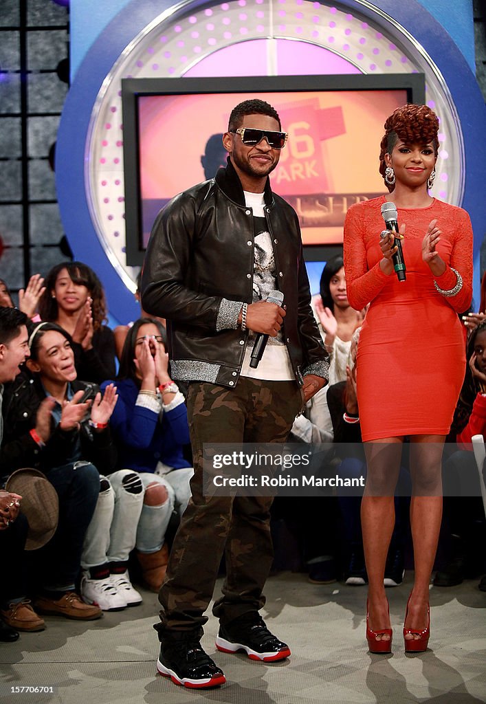 Usher Visits BET's "106 And Park"