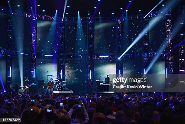 Luke Bryan performs onstage at The GRAMMY Nominations Concert Live!! held at Bridgestone Arena on December 5, 2012 in Nashville, Tennessee.