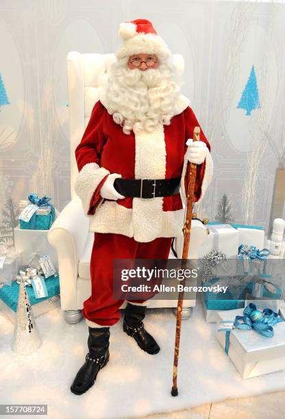 Santa Claus attends The Paley Center and Warner Bros. Television's special holiday display unvailing at The Paley Center for Media on December 5,...