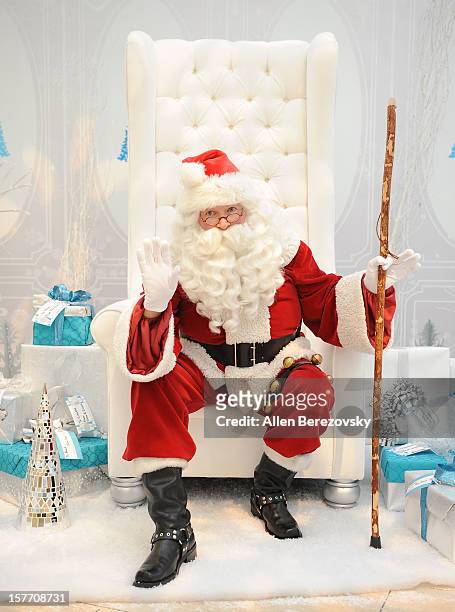 Santa Claus attends The Paley Center and Warner Bros. Television's special holiday display unvailing at The Paley Center for Media on December 5,...