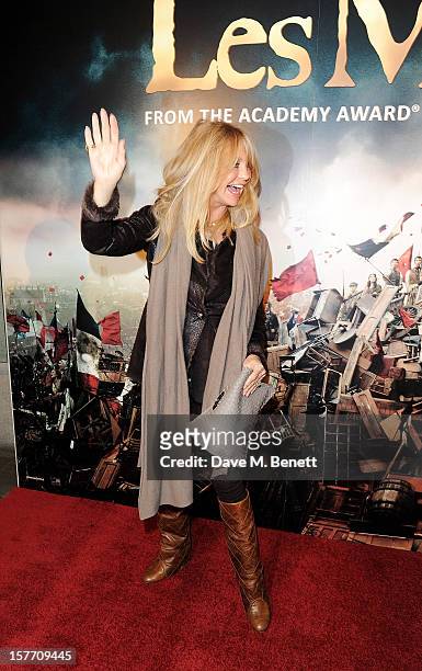 Goldie Hawn attends an after party following the World Premiere of 'Les Miserables' at The Roundhouse on December 5, 2012 in London, England.