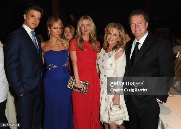 Spanish model River Viiperi, Paris Hilton, Nicky Nilton, Kathy Hilton and Rick Hilton attend European School Of Economics Foundation Vision And...