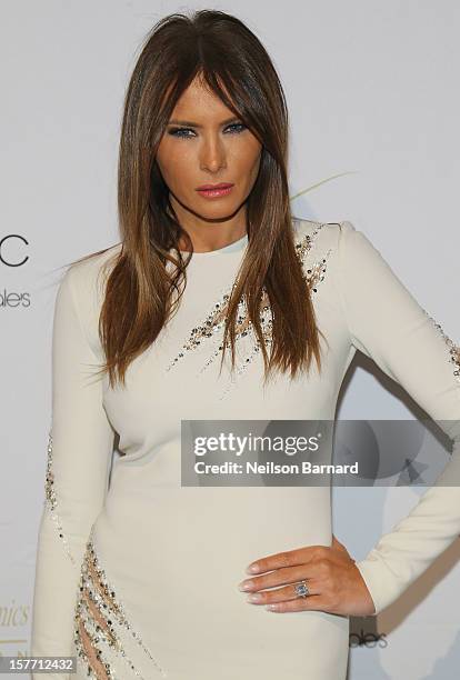 Melania Trump attends European School Of Economics Foundation Vision And Reality Awards on December 5, 2012 in New York City.