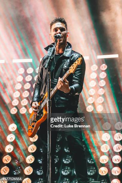 Mike Kerr of Royal Blood performs at Y Not Festival 2023 at Pikehall on July 28, 2023 in Matlock, England.