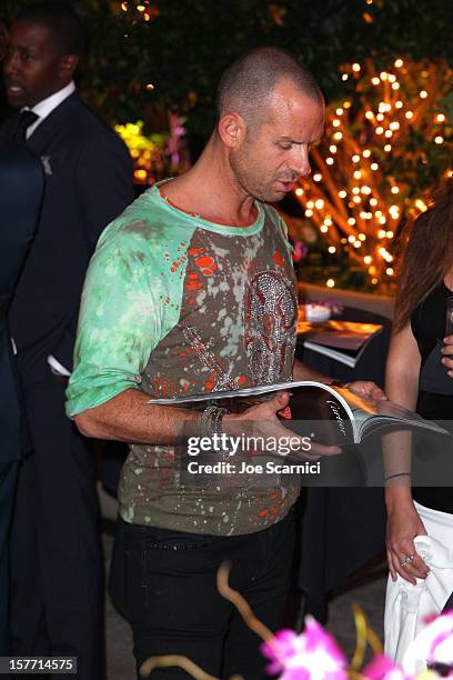 General view of atmosphere at the Haute Living and Roger Dubuis dinner hosted by Daphne Guinness at Azur on December 5, 2012 in Miami Beach, Florida.