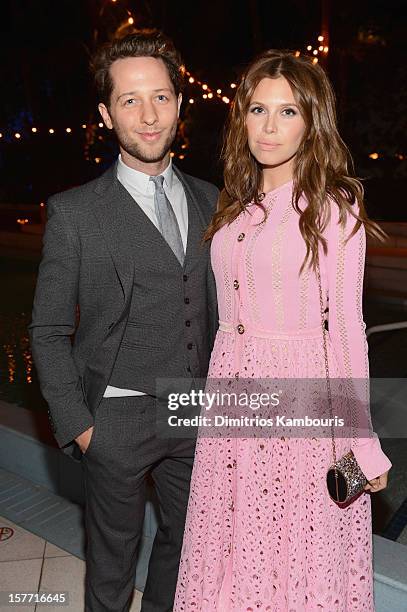 Fashion writer Derek Blasberg and Dasha Zhukova attend a dinner and auction hosted by CHANEL to benefit The Henry Street Settlement at Soho Beach...