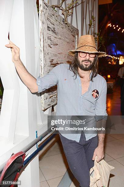 Artist Spencer Sweeney attends a dinner and auction hosted by CHANEL to benefit the Henry Street Settlement at Soho Beach House on December 5, 2012...