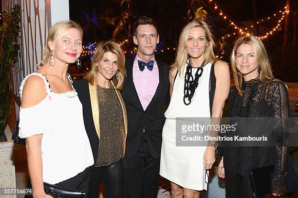 Renee Rockefeller, Lori Loughlin, Jamie Tisch and Crystal Lourd attend a dinner and auction hosted by CHANEL to benefit the Henry Street Settlement...