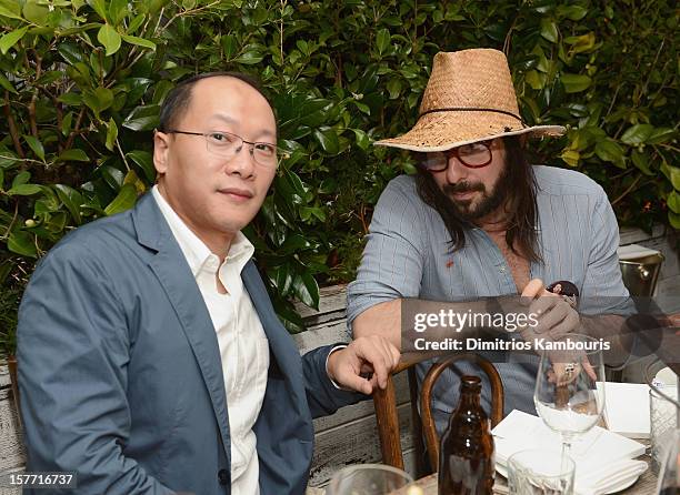 Artist Spencer Sweeney attends a dinner and auction hosted by CHANEL to benefit the Henry Street Settlement at Soho Beach House on December 5, 2012...