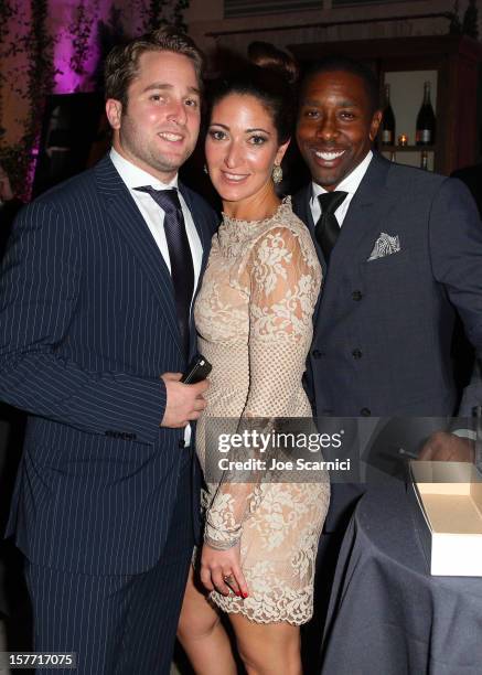 Guests attend the Haute Living and Roger Dubuis dinner hosted by Daphne Guinness at Azur on December 5, 2012 in Miami Beach, Florida.