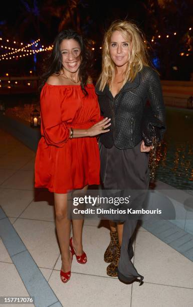 Lisa Anastos and designer Stephanie Hirsch attends a dinner and auction hosted by CHANEL to benefit the Henry Street Settlement at Soho Beach House...