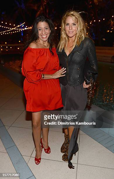 Lisa Anastos and designer Stephanie Hirsch attends a dinner and auction hosted by CHANEL to benefit the Henry Street Settlement at Soho Beach House...