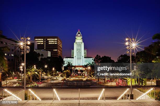 la city hall - 1950s california stockfoto's en -beelden