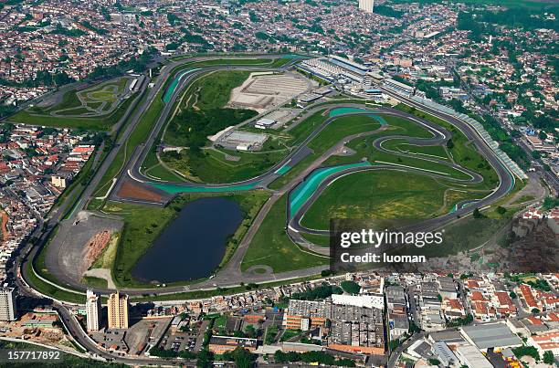 interlagos racetrack in sao paulo - large grass area stock pictures, royalty-free photos & images