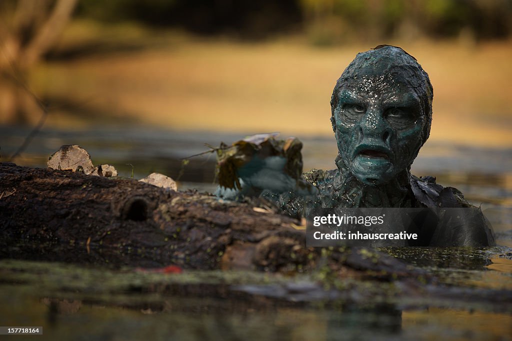 Swamp Monster lurking in the water