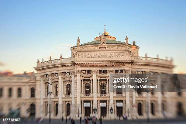 burgtheater, vienna - burgtheater wien stock pictures, royalty-free photos & images
